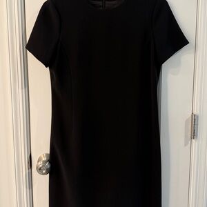 Theory Black Short-Sleeve Dress